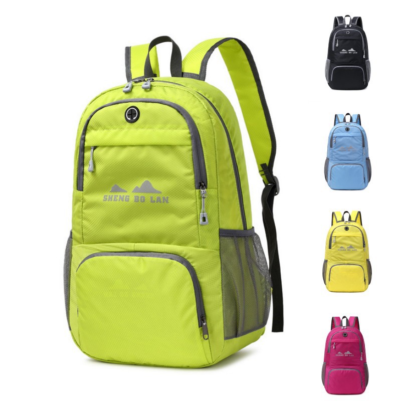 Bolsa de ocio deportivo al por mayor nueva mochila plegable ligera bolsa de almacenamiento de viaje de ocio gran capacidad mochila al aire libre