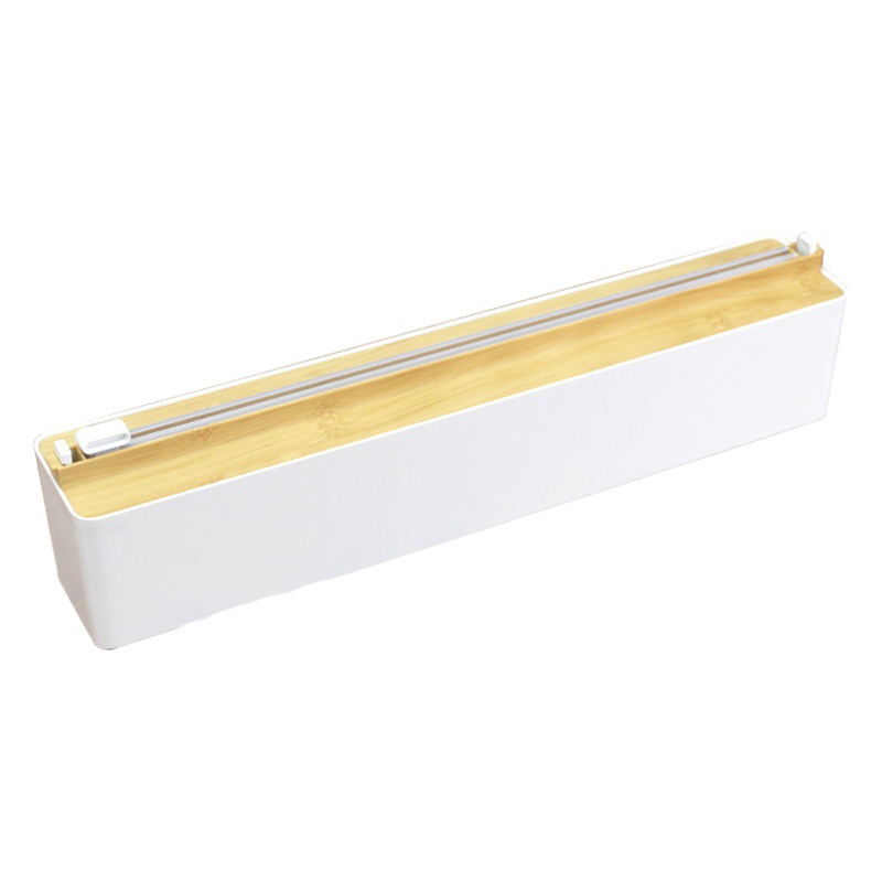 Cling film cutter magnetic refrigerator kitchen household tear-free cling film cover cutting box artifact wall hanging storage