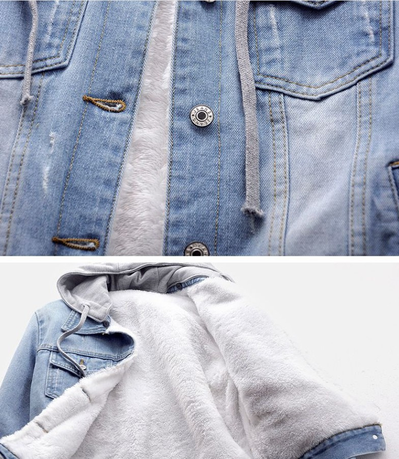 Îmbrăcăminte pentru femei Jachetă scurtă din bumbac Iarnă New Style Plus Jachetă din catifea din bumbac largi stil coreean Denim Guler de blană Jachetă îngroșată Femei_voghion.com