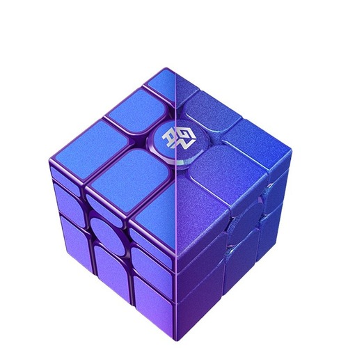 [GAN Mirror Level 3 Rubik's Cube] UV ​​Diamond Magnetic Version Starburst Purple MG Cute Engraved Competition Mirror Magnetic Rubik's Cube