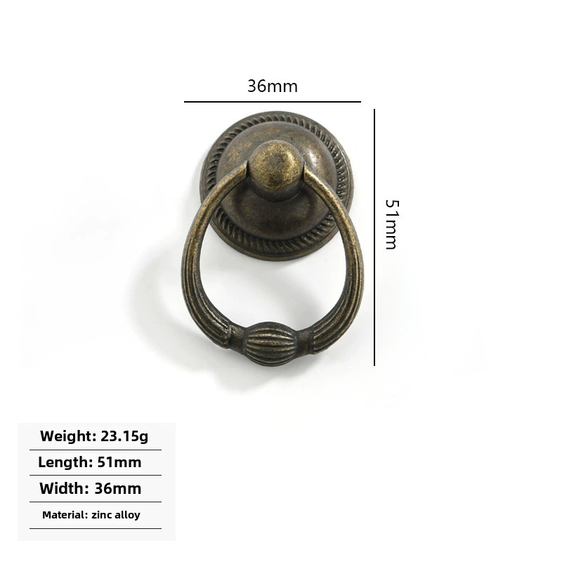 Antique retro bronze ring, furniture, European style