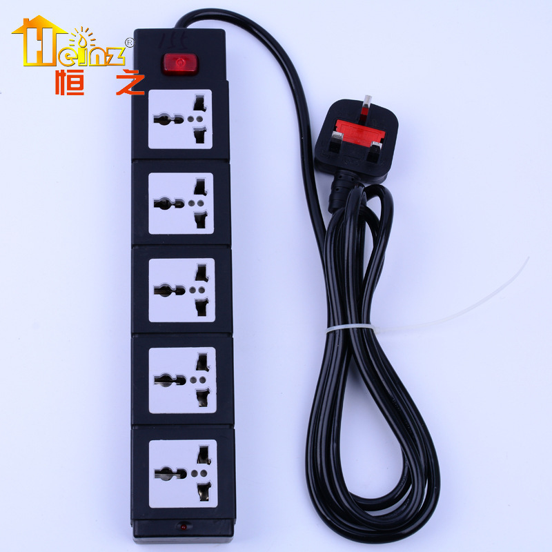 155 Gran Bretaña con enchufe de interruptor de fusible con enchufe de conexión de cable fabricantes de enchufe de fila