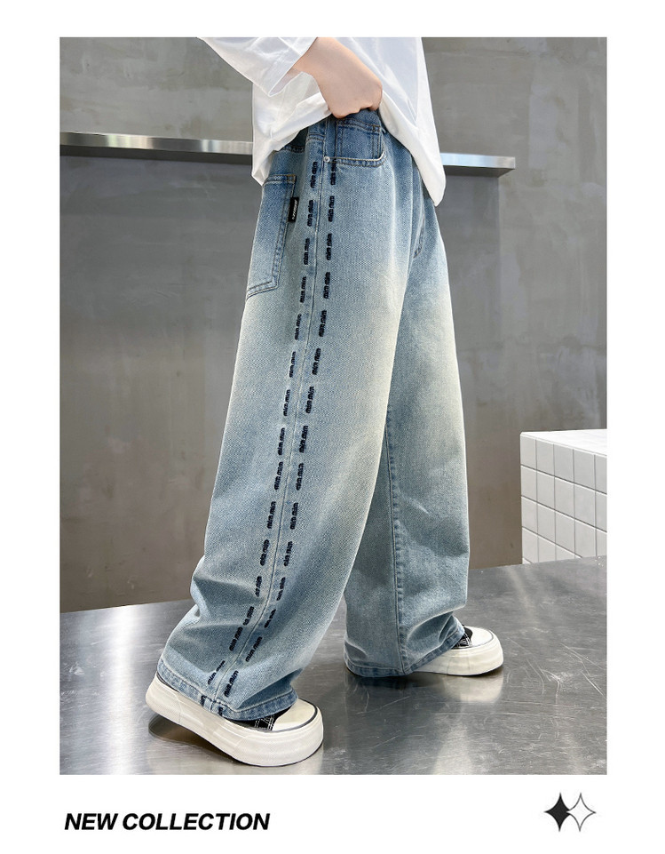 Hellblaue Jeans Für Mädchen Im Europäischen Und Amerikanischen Stil_voghion.com