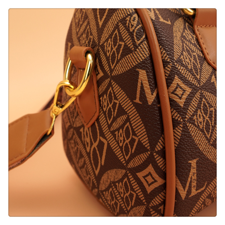 This year's popular cross-border handbag for women is the 2024 new printed letter texture light luxury Boston handbag and single-shoulder bag undefined