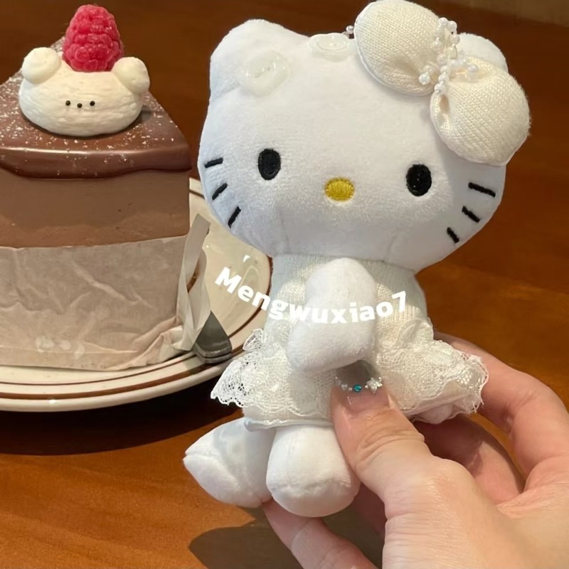 中古芭蕾风裙子hellokitty猫包包挂件书包可爱毛绒玩偶小公仔挂饰|undefined