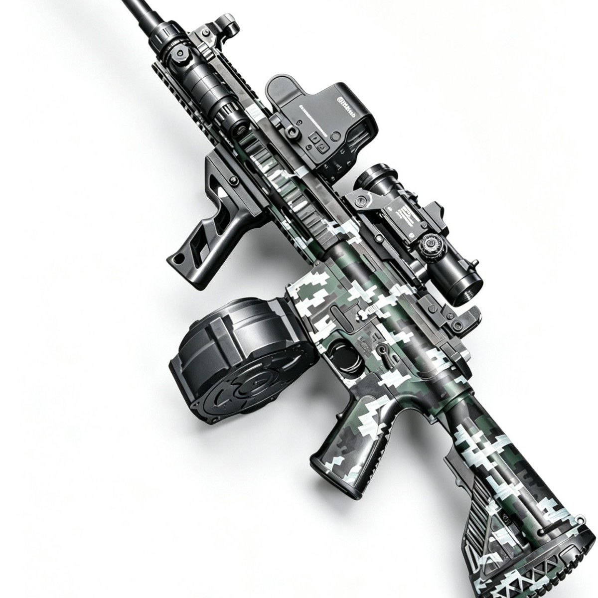 Pistola de Juguete Eléctrica para Niños M416 de Plástico, Disparo Continuo Automático image 5