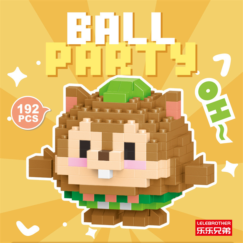 Venta al por mayor transfronteriza Lele Brothers ensamblado partículas pequeñas bloques de construcción de rompecabezas juguetes mini rompecabezas tridimensionales para niños micropartículas