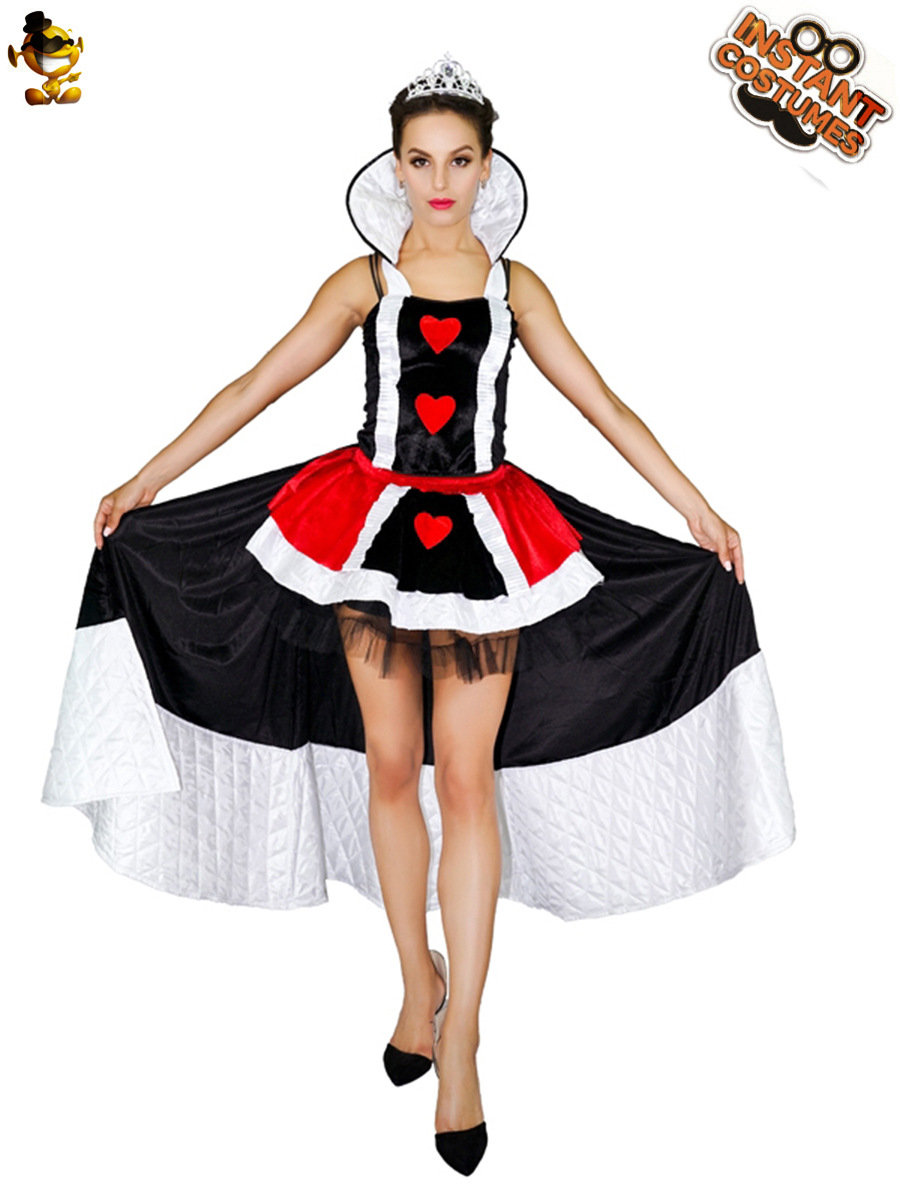 Halloween adulto niña grande melocotón rojo reina etapa traje rendimiento traje Halloween fiesta traje distribución al por mayor