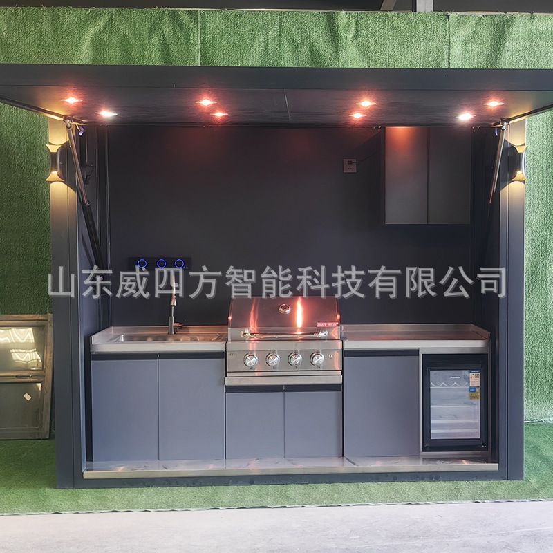 定制小型厨房源头厂家 出口经验丰富 农庄活动移动餐车 装柜方便