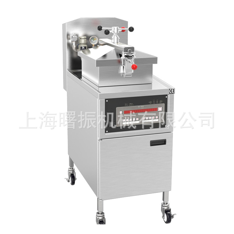 Freidora comercial de temperatura constante, horno de pollo a presión estadounidense, freidora de alta presión, sistema de filtro de aceite de una llave, equipos KFC