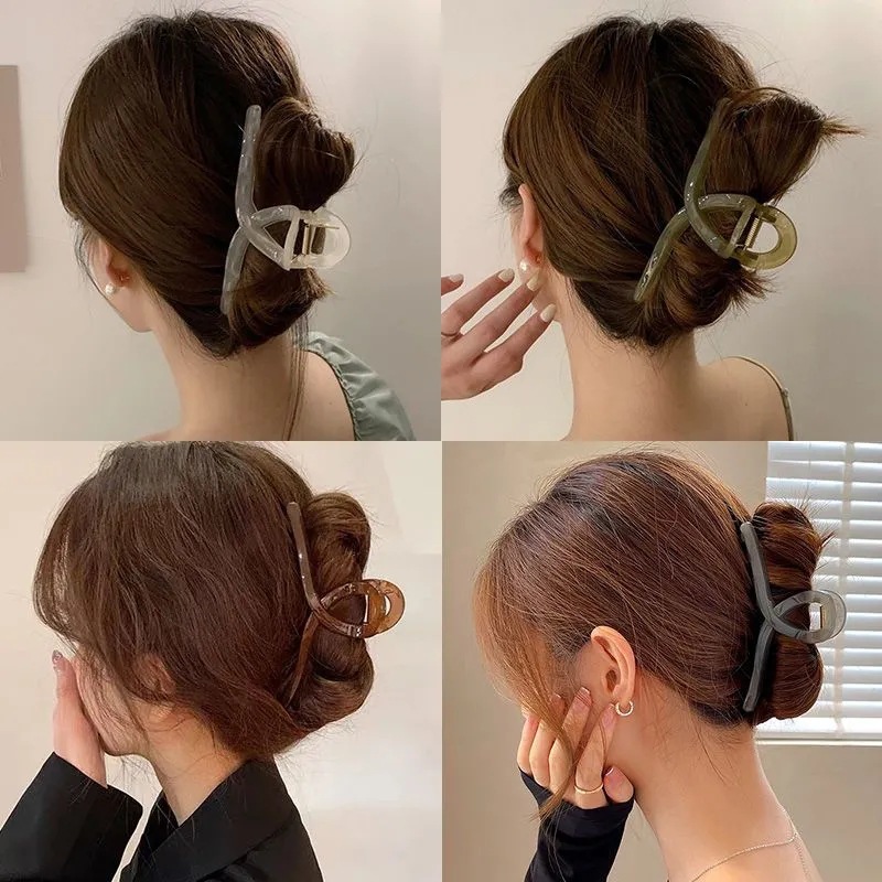 Große Hai-Haarnadel, weiblicher Rückenlöffel, gelocktes Haar, High-End-Grab-DIY-Unterclip, Accessoire, Haarspange_voghion.com