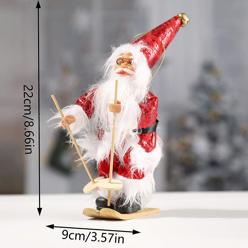 Fabricantes para DIBUJOS ANIMADOS paño felpa Santa Claus muñeca colgante adornos juguetes Navidad decoraciones