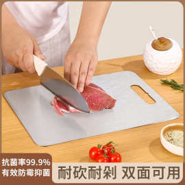 304不锈钢加厚菜板防发霉双面厨房专用切菜板可挂式案板擀面粘板