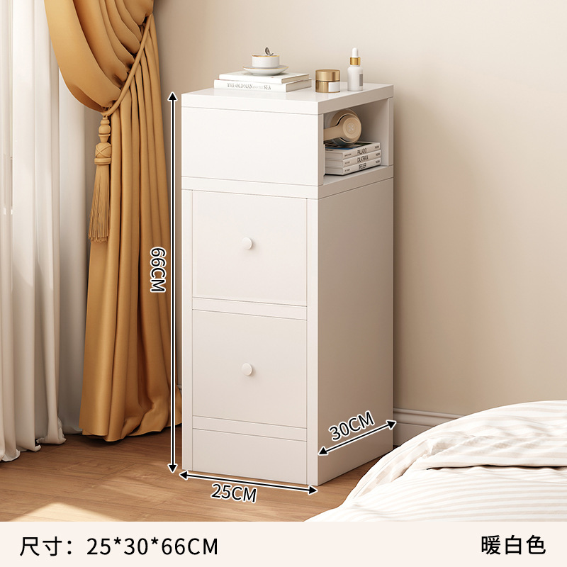 더블 서랍 25*30*66 따뜻한 흰색