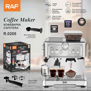 Raf European Cross-Border Semi-Automatic Espresso Coffee Machine with Strap Grinding Touch Screen Pump Pressure Fancy Coffee Machine