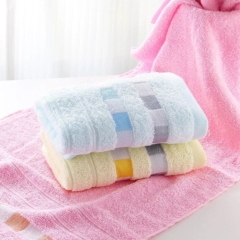 Плотное полотенце для сушки лица, двустороннее, из хлопка, мягкое и впитывающее, бытовое, для взрослых, свадебный подарок, для пар, для купания и умывания.