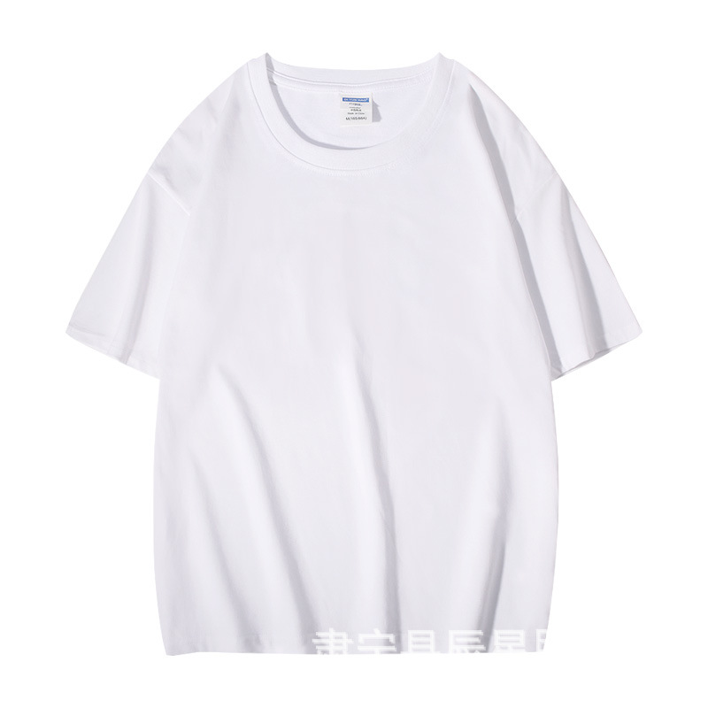 Camiseta de manga corta con hombros caídos de alta calidad de algodón pesado americano de 260g Camiseta de color sólido con hombros caídos de verano para hombre