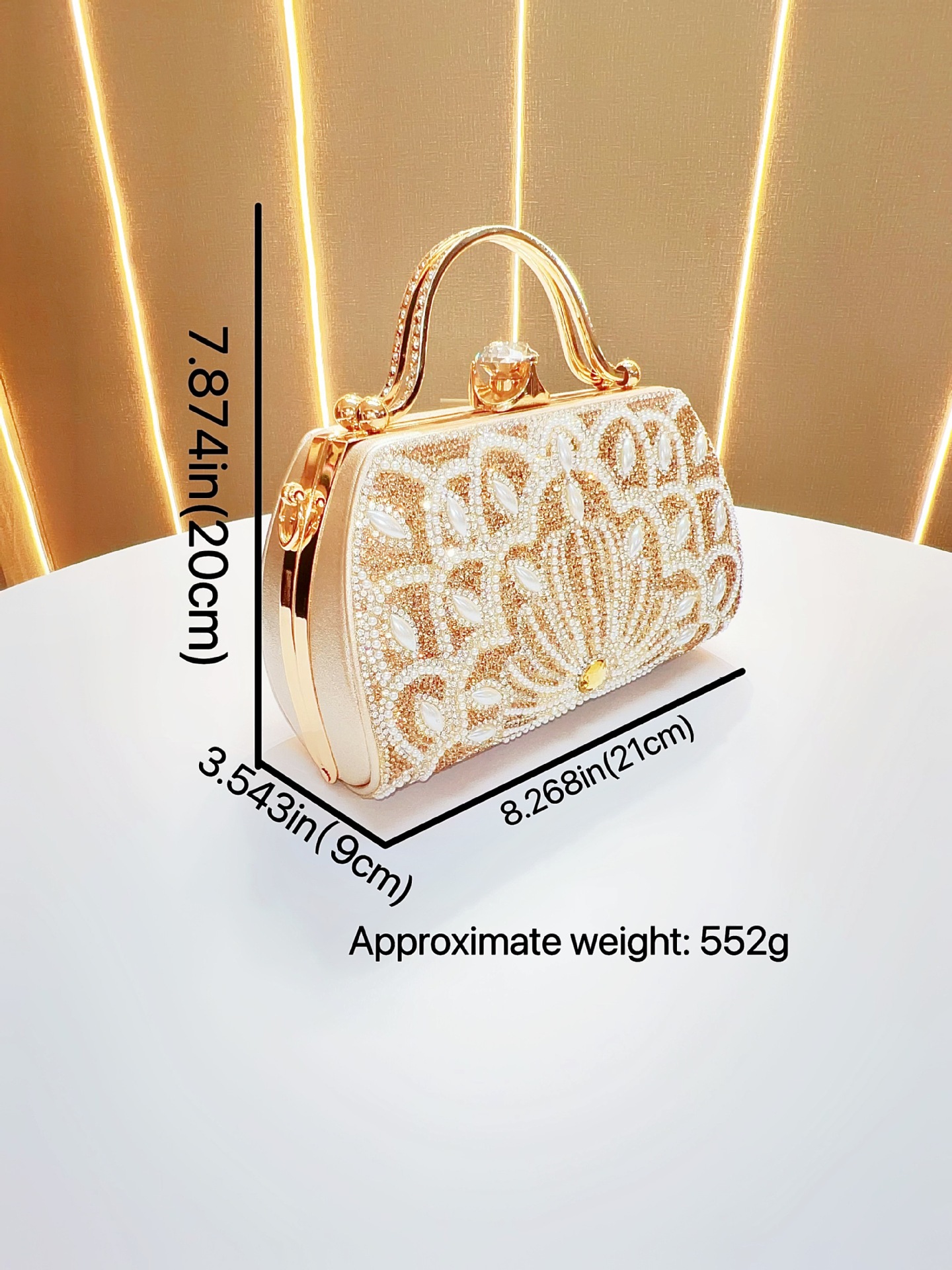 Strassperlen Abendtasche Für Damen Zur Abendveranstaltung_voghion.com