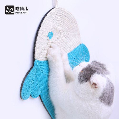 Meow Fairy Cactus Sisal Mat Pet Cat Nest Cat Sleeping Mat Hanging Claw Pad Cat Toy Sisal Rope Cat Scratching Mat