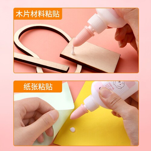 Deli 9621 white glue handmade diy woodworking glue white latex vial high viscosity quick drying shoe repair glue wholesale