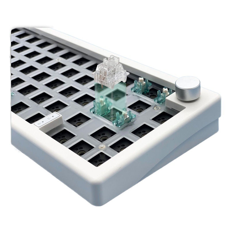 Zuoya GMK67 de tres modelos personalizados Kit de Teclado mecánico de bricolaje con perilla compatible con retroiluminación RGB de enchufe caliente