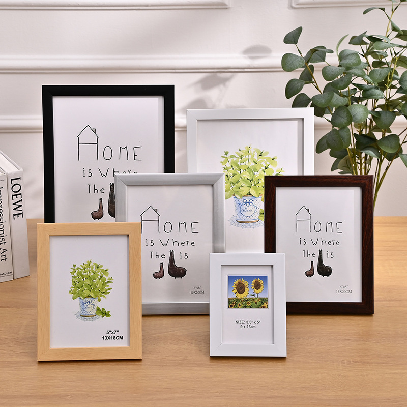 Plastic Photo Frame Set Table Modern Simple High Sense Photo Album Frame Desktop Ornament 6-inch Picture Frame Gift for Girlfriends