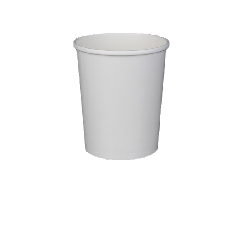 Doble recubierto engrosado Tarjeta blanca gachas cubo desechable comercial para llevar snack caliente y amargo en polvo comida rápida taza de fideos caja de embalaje con tapa