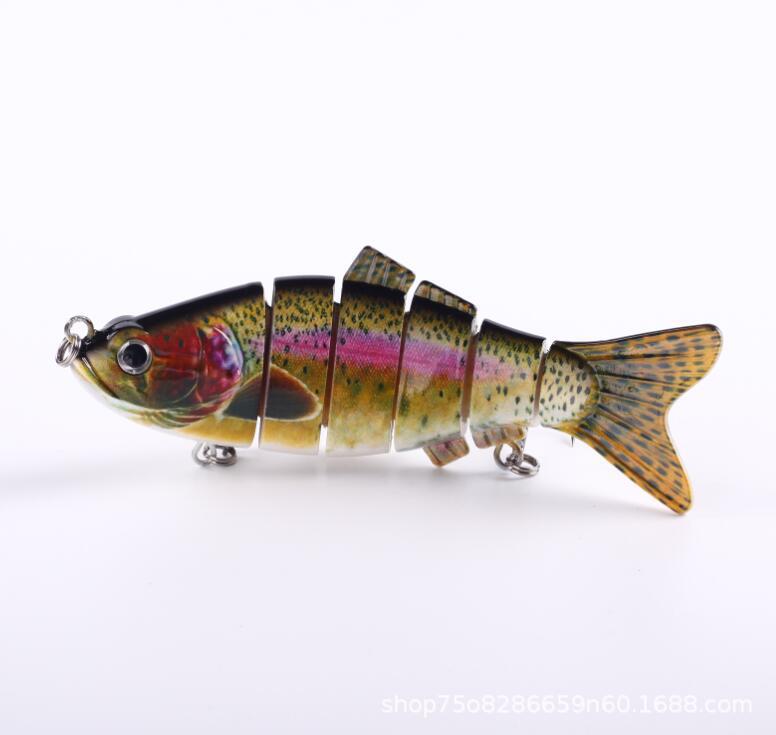 Venta caliente transfronteriza 10CM 20G estilo explosivo de varias secciones cebo sumergido simulación Luya cebo falso