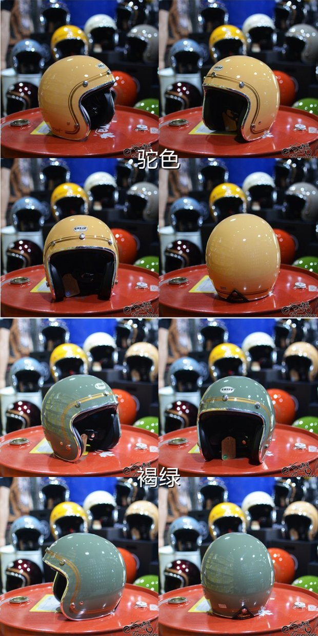 Adult Motorcycle Helmet CHIEF 34 Half Helmet DOT Certified
