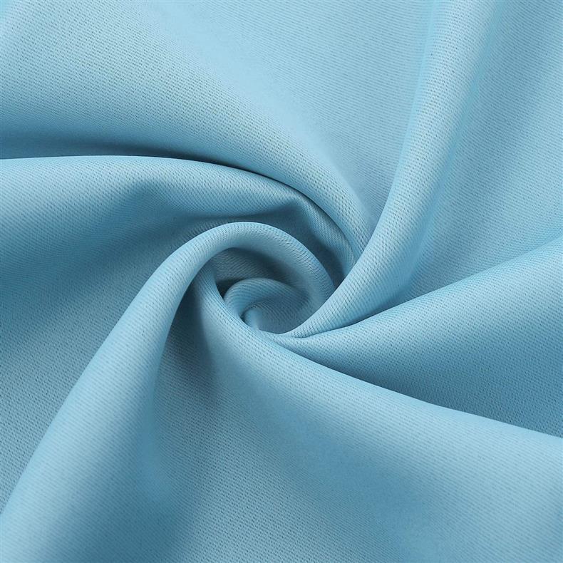 high light shielding heat insulating energy saving bedroom kitchen blocking curtains Nordic solid color black silk blackout curtains_voghion.com