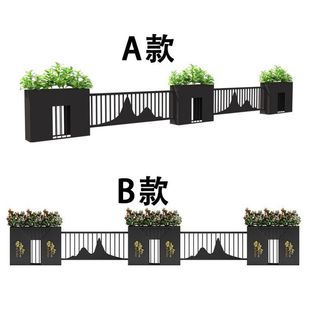Outdoor Flower Box Partition Flower Bed Fence Courtyard Commercial Street Coffee Shop Fence Restaurant Milk Tea Shop Municipal Fence