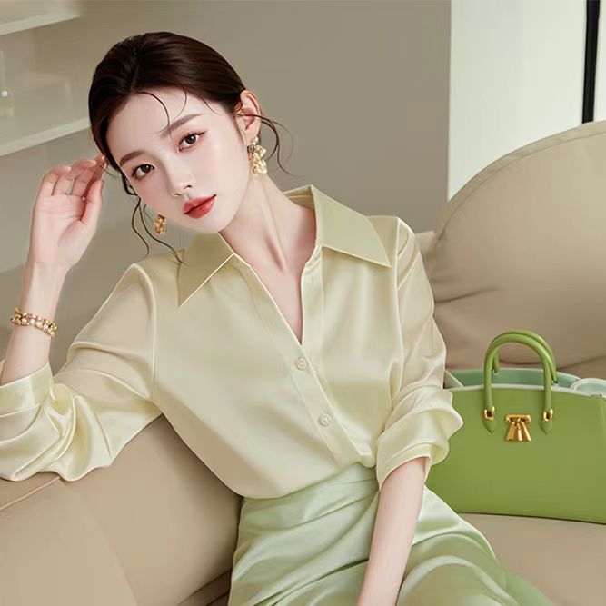 春秋2025新款女装时尚一整套气质小清新高端职业半身裙衬衫两件套|undefined