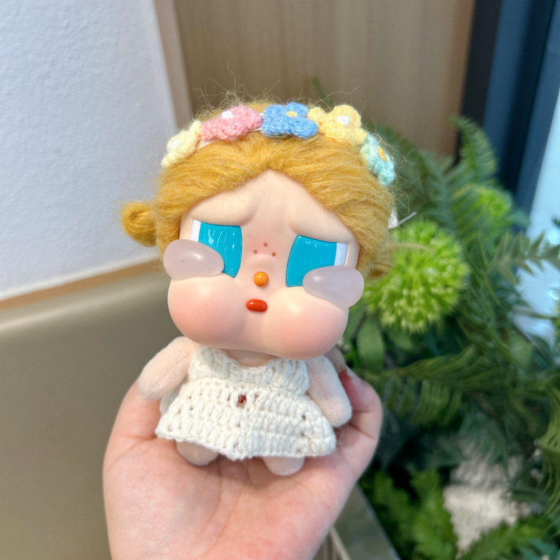 Crybaby Factory Vinyl Plush Knitted Crochet Doll Clothes Gulu Gulu Skirt Set Accessories Crybaby Factory Vinyl Plush Knitted Crochet Doll Clothes Gulu Gulu Skirt Set Accessories