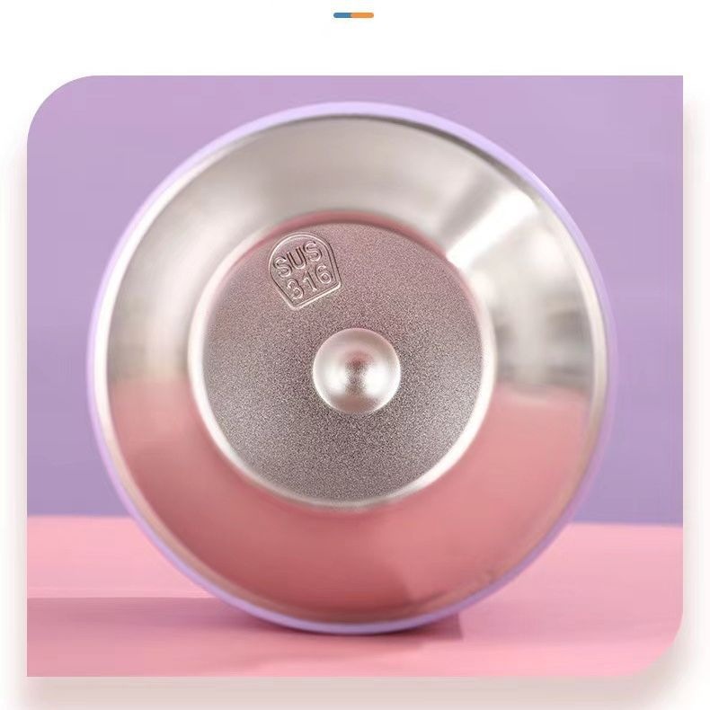Estudiantes en línea popularidad niñas tazas de agua de gran capacidad de paja de acero inoxidable taza de barriga hermosa taza de alto valor facial no