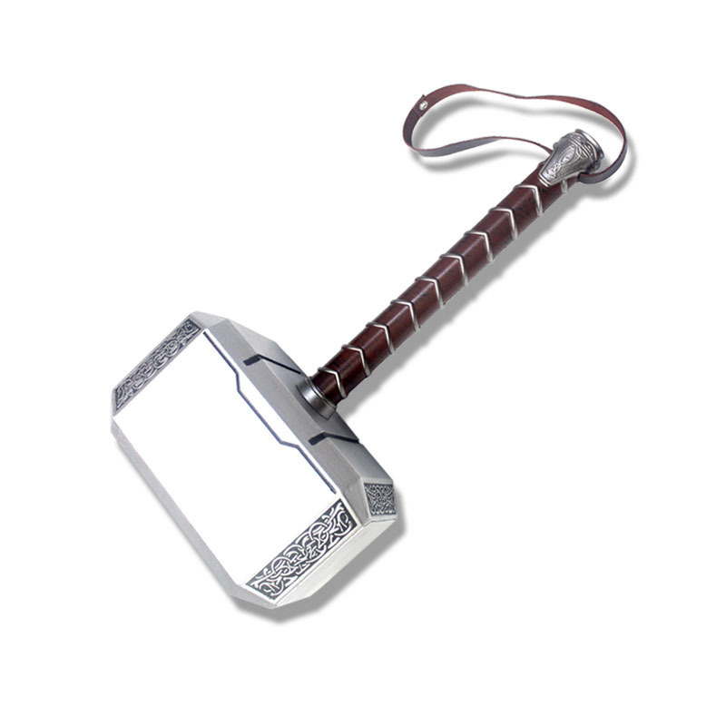 Avengers Thor's Hammer 1:1 Oversized Soft Rubber Cosplay Prop Children's Toy Storm Battle Axe Model Display