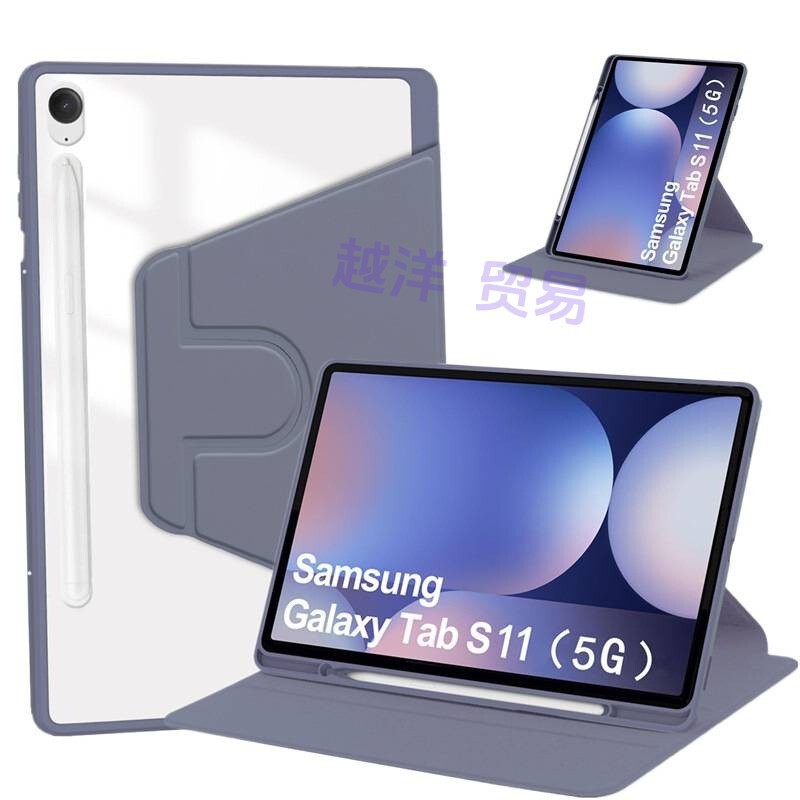 Suitable for Samsung Tab S11 Protective Case Acrylic S9/S10Fe Leather Case A11Plus Bracket Anti-Fall Shell Cross-Border Suitable for Samsung Tab S11 Protective Case Acrylic S9/S10Fe Leather Case A11Plus Bracket Anti-Fall Shell Cross-Border