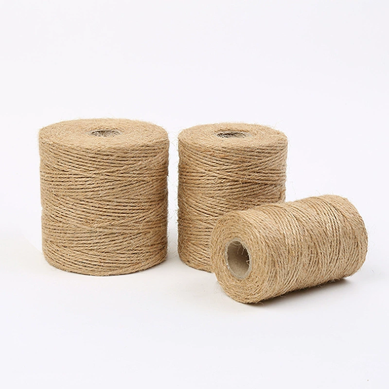 Новая DIY плетёная жёлтая пеньковая верёвка, декоративная нитка, брусок, бочонковые нити, винтажная связывающая верёвка для упаковки, джутовая верёвка