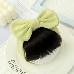 純棉蝴蝶結劉海髮帶嬰兒護囟門髮帶寶寶兒童彈力頭帶女童公主髮飾