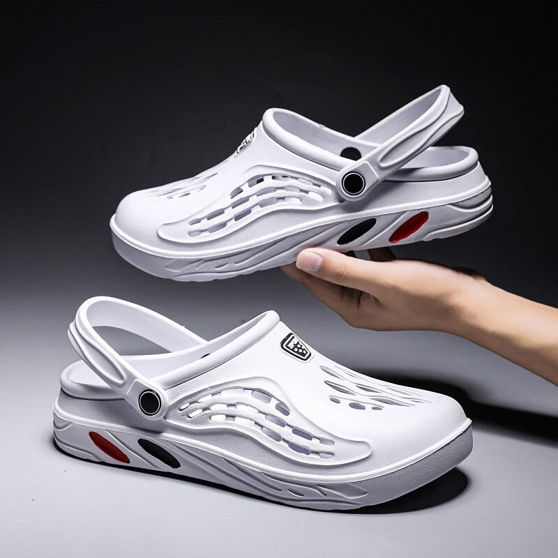 Cross-Border Couple Beach Shoes Men's Clogs Slip-On Sandals Foreign Trade Extra Large Size 47-48-49 Sandals Couple Style