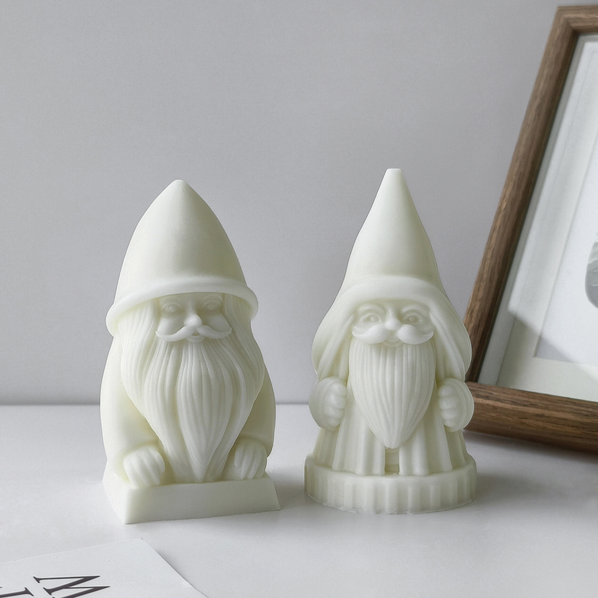 Jiahui Santa Banana molde de frita de Navidad adornos de banda magnética DIY aromático hecho a mano