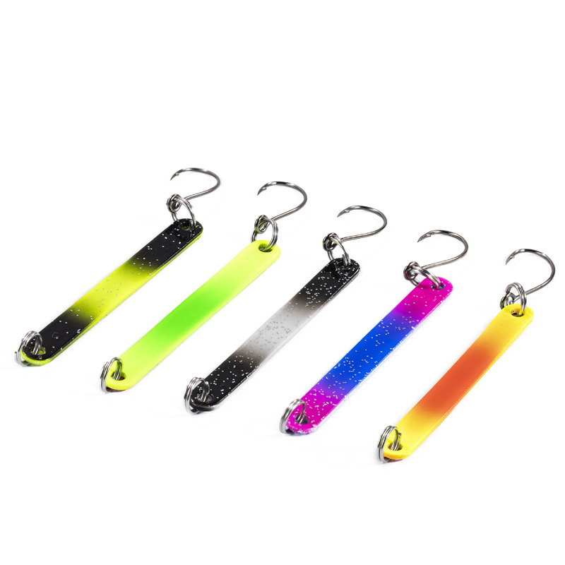 Colorido Luya lentejuelas tira 2,5G de doble cara lentejuelas de metal cebo de pesca cebo duro trucha de agua dulce hoja de cobre boca de caballo lentejuelas