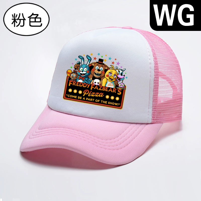 2022 Fashion New Cartoon Fnaf  Cartoon Kids Adjustable Baseball Cap Children Boys Girls Mesh Hat Baby Sun Hat crochet baby accessories