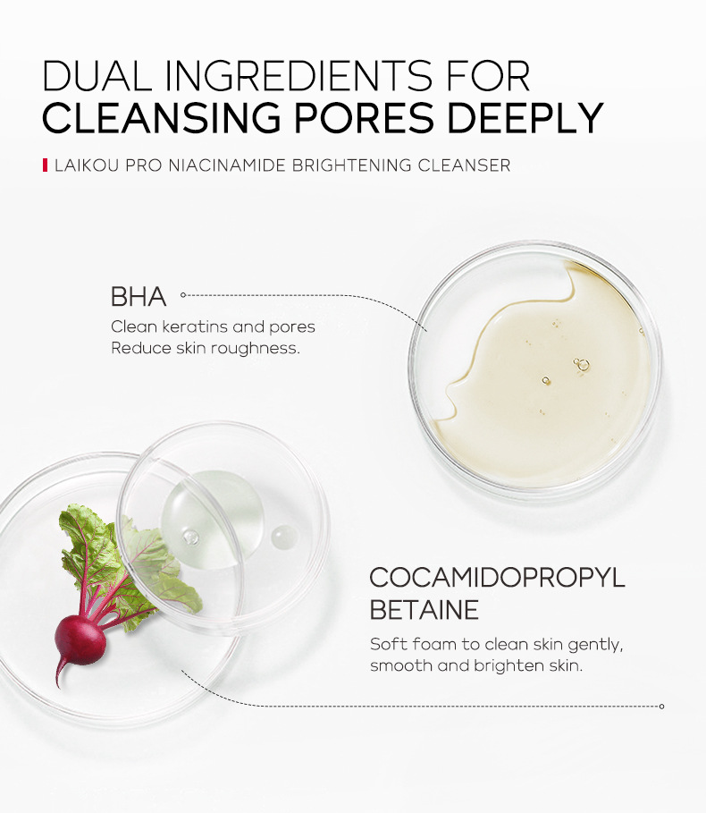 LAIKOU PRO Niacinamide Facial Cleanser 50g Cross-border Manufacturer wholesale Skin care Facial Cleanser undefined