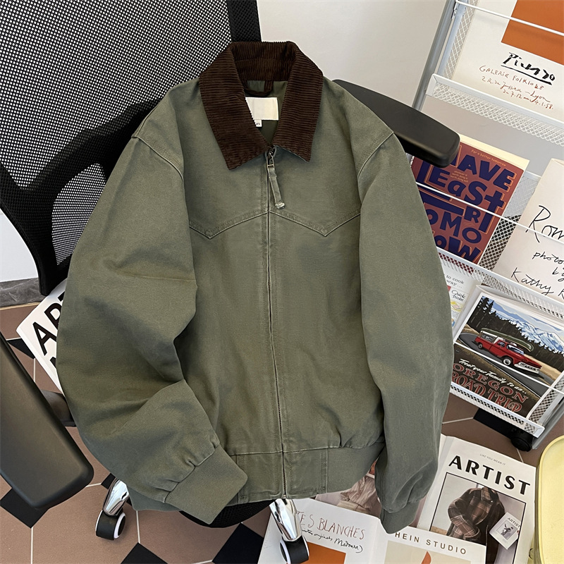 Carhartt Detroit American Workwear Jacket Men's Autum Cleanfit Trendy Brand Retro Loose Motorcycle Jacket Carhartt Detroit American Workwear Jacket Men's Autum Cleanfit Trendy Brand Retro Loose Motorcycle Jacket