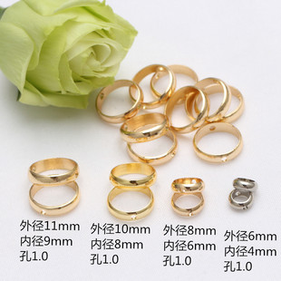 14K����ֱͨ��Ȧ�h ��ɫֱ��DIY�ֹ��Ʒ����A���ӽ�ɫȦ����h