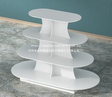 中岛柜红酒陈列柜鞋店展示架展示柜木质母婴货架奶粉台椭圆形玩具