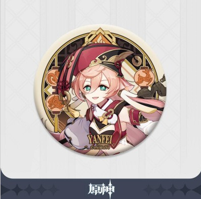 スポット正規品原神テーマ/縦絵シリーズ缶バッジバーピースカラー紙ペンダント人形|undefined