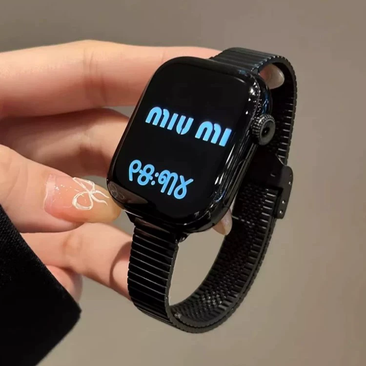 Подходит для ремешка Apple Watch iWatchs 10 поколения металл AppleWatch9 высокий класс s8 нержавеющая сталь цепной тип