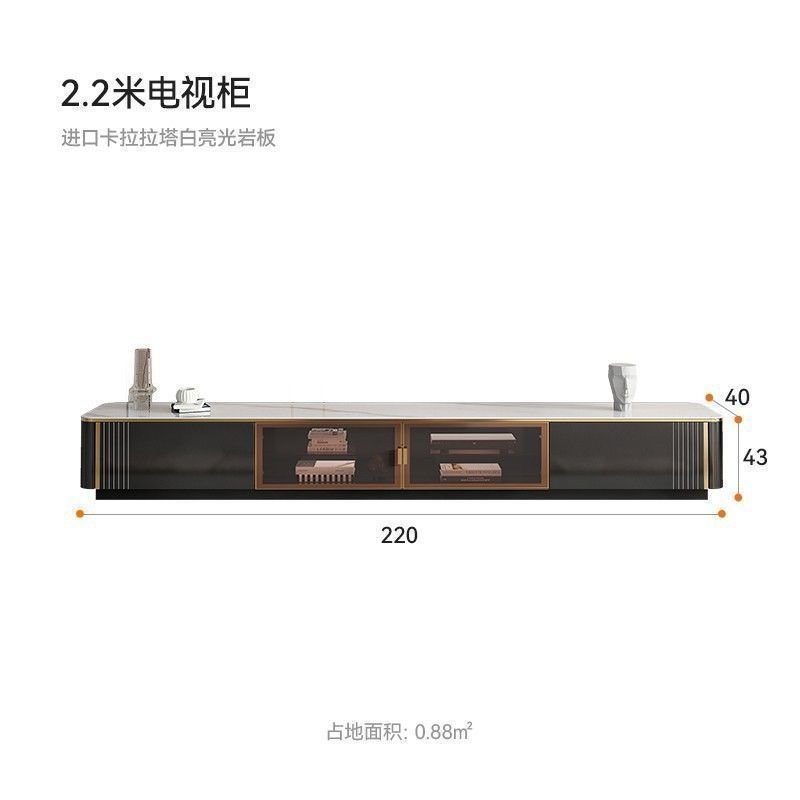 岩板功夫泡茶茶几家用客厅茶台一体轻奢现代多功能茶几电视柜组合|undefined