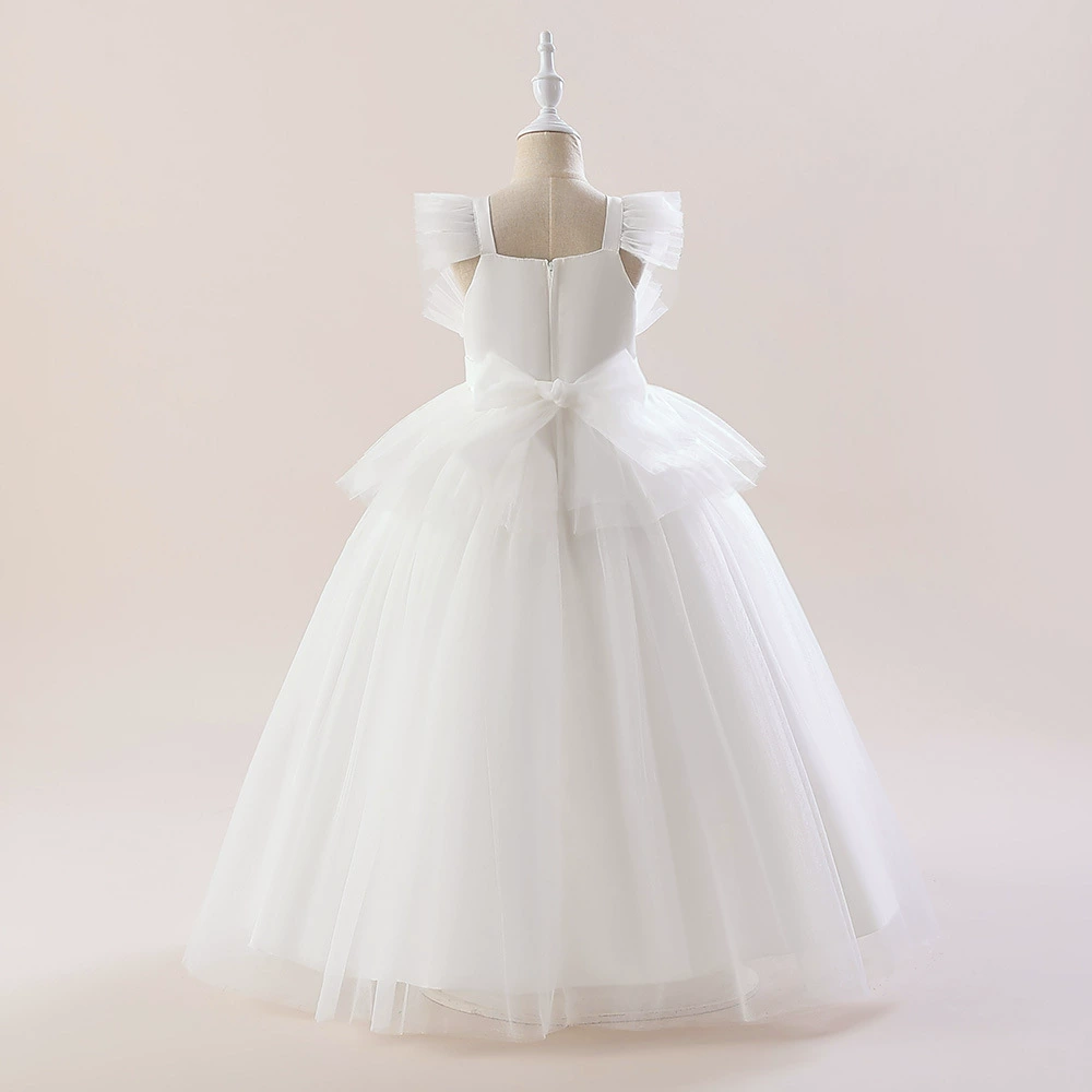Children's wedding dress, small princess costume, evening dress, piano, long skirt, new collection, for catwalk